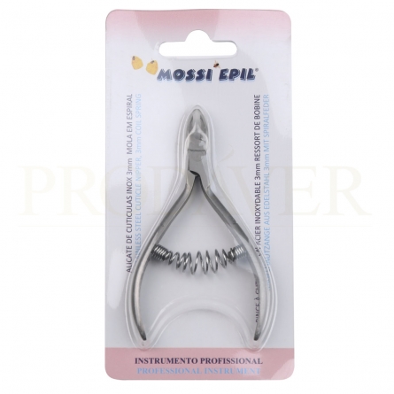 Alicate com mola em espiral com maior durabilidade. Longer-lasting nipper with spiral spring.