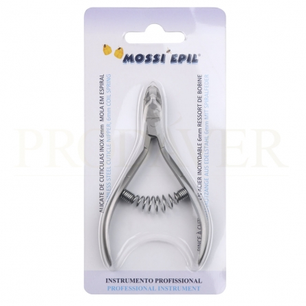 Alicate com mola em espiral com maior durabilidade. Longer-lasting nipper with spiral spring.