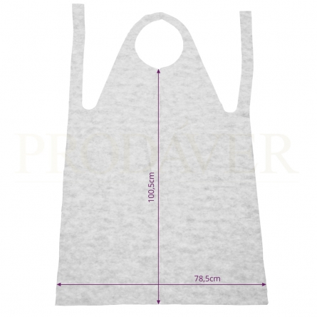 AVENTAIS DESCARTAVEIS EM SPUNLACE 100,5x78,5cm  12un