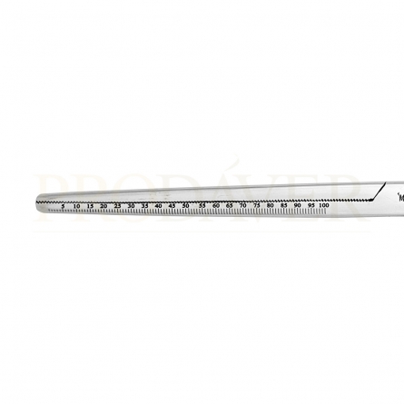 escala 0-100mm fórceps hemostático
